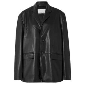 THE FRANKIE SHOP Olympia Faux Leather Blazer Size S